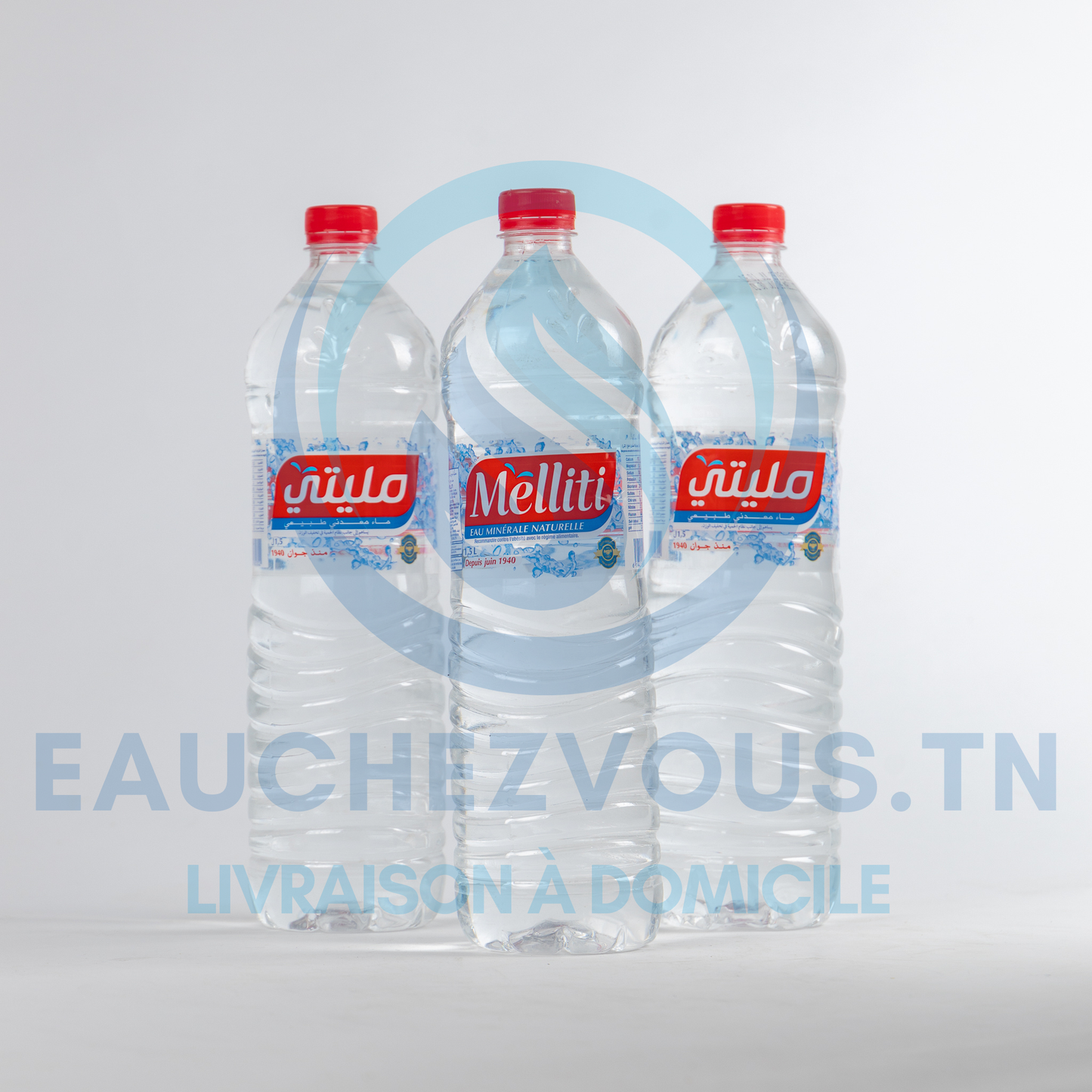 Eau minérale Melliti 1.5L (Pack de 6)