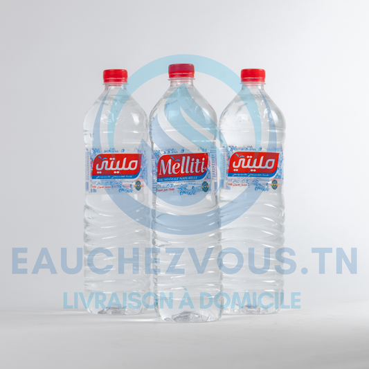 Eau minérale Melliti 1.5L (Pack de 6)
