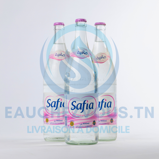 Eau minérale Safia Verre 1L (Pack de 12)