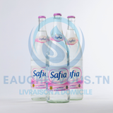 Eau minérale Safia Verre 1L (Pack de 12). Prix affiché hors consigne.
